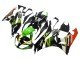 2009-2012 Green Glossy Black Yellow White Red Elf Monster Kawasaki ZX6R Motorcycle Fairings