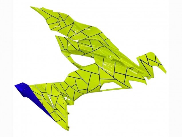 2019-2022 Blue Yellow Kawasaki ZX6R Motorcycle Fairings