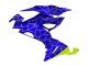 2019-2022 Blue Yellow Kawasaki ZX6R Motorcycle Fairings