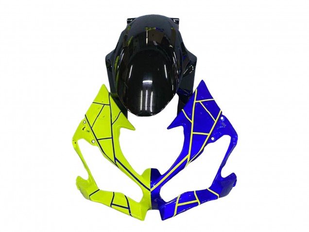 2019-2022 Blue Yellow Kawasaki ZX6R Motorcycle Fairings
