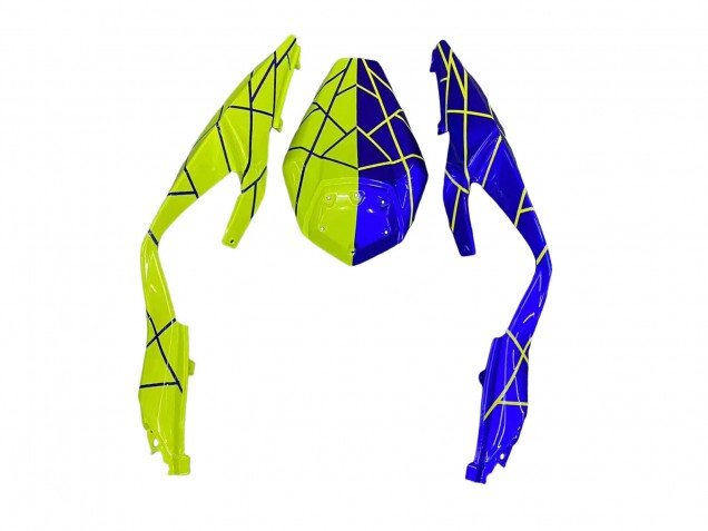2019-2022 Blue Yellow Kawasaki ZX6R Motorcycle Fairings