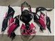 2019-2022 Glossy Black Pink Ninja Kawasaki ZX6R Motorcycle Fairings