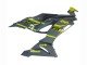 2019-2022 Nardo Grey Yellow Kawasaki ZX6R Motorcycle Fairings