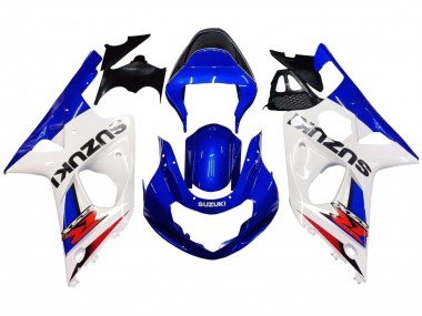 2000-2002 White Blue Red Suzuki GSXR1000 Motorcycle Fairings