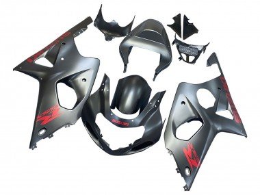 2000-2002 Matte Grey Red Decal Suzuki GSXR1000 Motorcycle Fairings