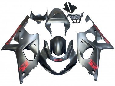 2000-2002 Matte Grey Red Decal Suzuki GSXR1000 Motorcycle Fairings