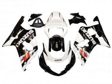 2000-2002 White Glossy Black Red Suzuki GSXR1000 Motorcycle Fairings