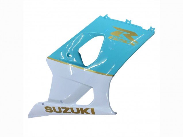 2003-2004 White Light Blue Gold Suzuki GSXR 1000 Motorcycle Fairings