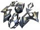2007-2008 Matte Black Gold Decal Suzuki GSXR 1000 Motorcycle Fairings