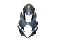 2007-2008 Matte Black Gold Decal Suzuki GSXR 1000 Motorcycle Fairings
