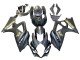 2007-2008 Matte Black Gold Decal Suzuki GSXR 1000 Motorcycle Fairings