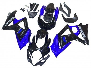 2007-2008 Blue Glossy Black Suzuki GSXR 1000 Motorcycle Fairing Kits