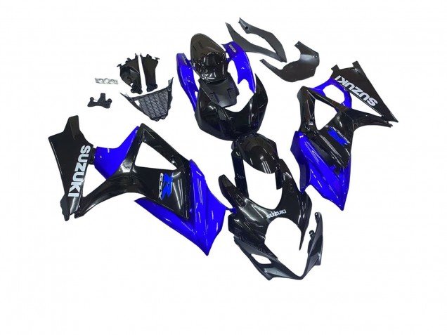 2007-2008 Blue Glossy Black Suzuki GSXR 1000 Motorcycle Fairing Kits