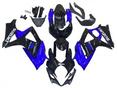 2007-2008 Blue Glossy Black Suzuki GSXR 1000 Motorcycle Fairing Kits