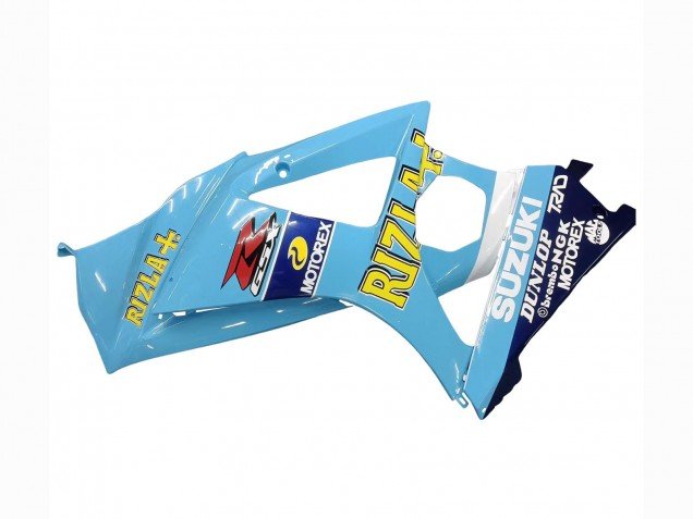 2007-2008 Light Blue Yellow Black Motul Rizla Suzuki GSXR 1000 Motorcycle Fairings