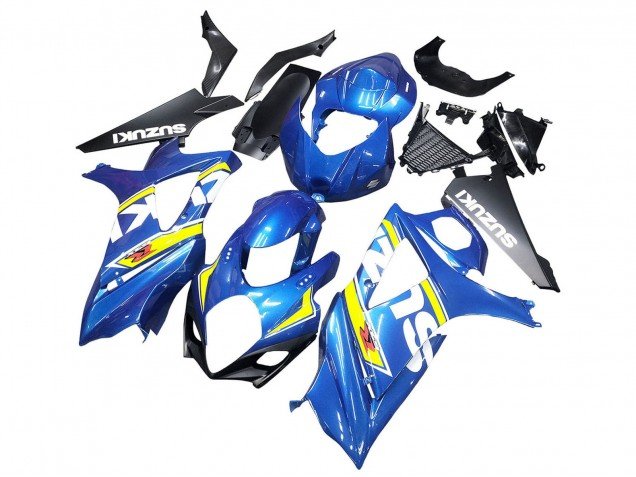 2007-2008 Blue Yellow Black Suzuki GSXR 1000 Motorcycle Fairings