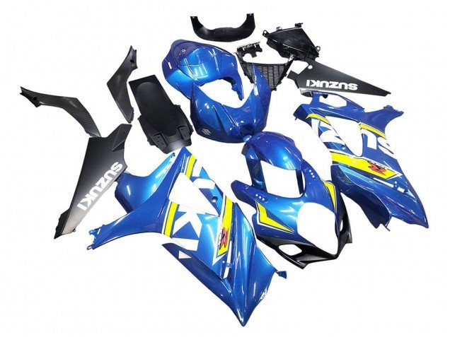 2007-2008 Blue Yellow Black Suzuki GSXR 1000 Motorcycle Fairings
