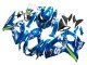 2009-2016 Light Blue Green Motul 29 Ecstar Suzuki GSXR 1000 Motorcycle Fairings
