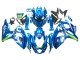 2009-2016 Light Blue Green Motul 29 Ecstar Suzuki GSXR 1000 Motorcycle Fairings
