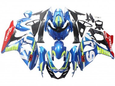2009-2016 Light Blue Green Red Motul Suzuki GSXR 1000 Motorcycle Fairings