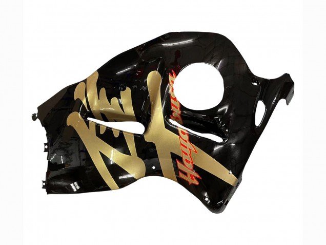 1996-2007 Glossy Black Gold Hayabusa Suzuki GSXR 1300 Hayabusa Motorcycle Fairings