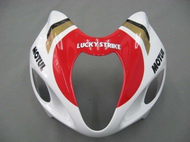 1996-2007 White Red Motul Suzuki GSXR 1300 Hayabusa Motorcycle Fairings