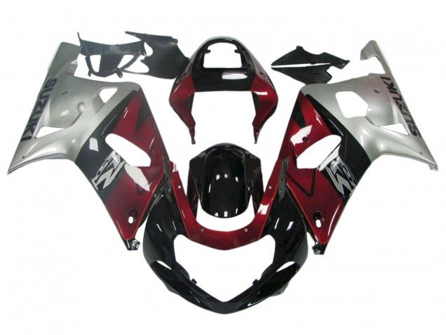 1996-2000 Dark Blue White Suzuki GSXR 600 / GSXR 750 Motorcycle Fairings