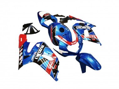 2001-2003 Blue Red Racing Suzuki GSXR 600 / GSXR 750 Motorcycle Fairings