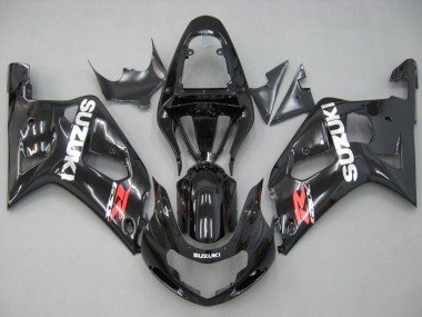 2001-2003 Glossy Black Red White Suzuki GSXR 600 / GSXR 750 Motorcycle Fairings