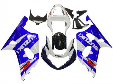 2001-2003 White Blue Glossy Black Red Suzuki GSXR 600 / GSXR 750 Motorcycle Fairing
