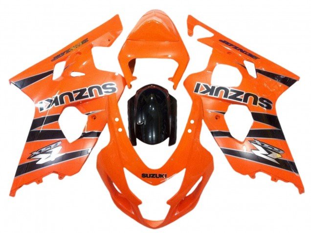 2004-2005 Orange Black Suzuki GSXR 600 / GSXR 750 Motorcycle Fairings