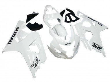 2004-2005 Pearl White Suzuki GSXR 600 / GSXR 750 Motorcycle Fairings