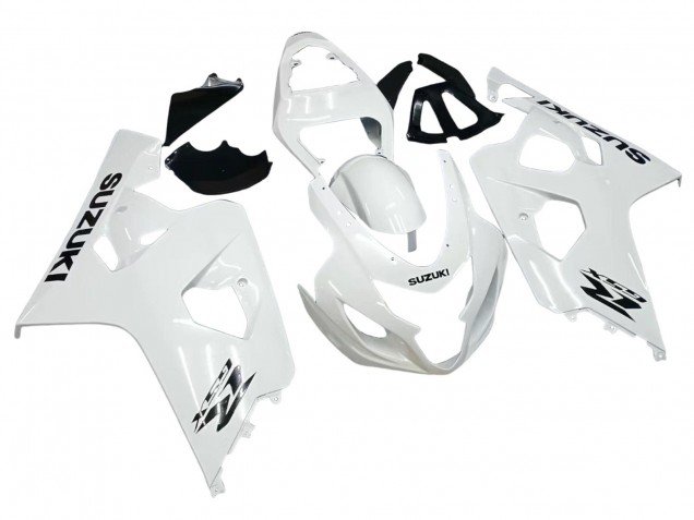 2004-2005 Pearl White Suzuki GSXR 600 / GSXR 750 Motorcycle Fairings