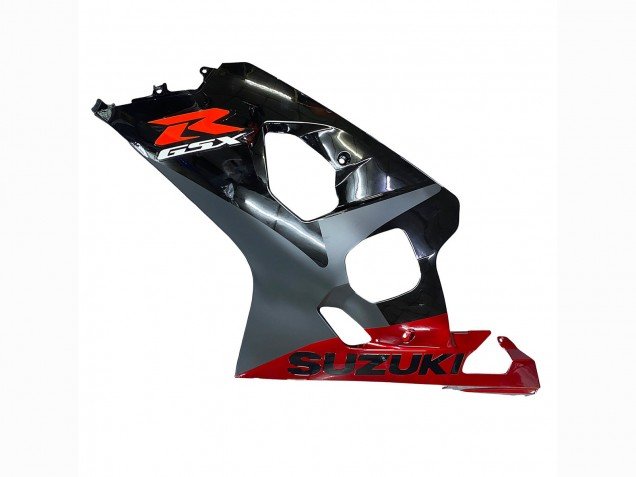 2004-2005 Black Grey Red Suzuki GSXR 600 / GSXR 750 Motorcycle Fairings