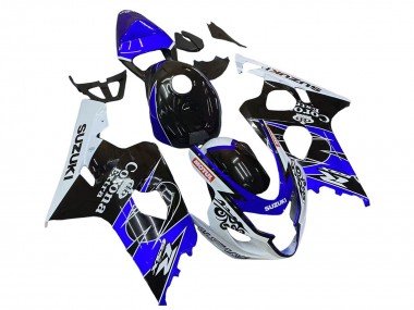 2004-2005 White Blue Black Corona Motul Suzuki GSXR 600 / GSXR 750 Motorcycle Fairing