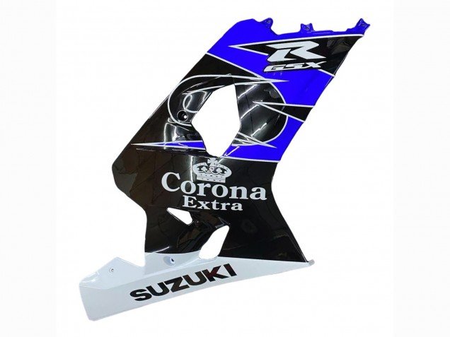 2004-2005 White Blue Black Corona Motul Suzuki GSXR 600 / GSXR 750 Motorcycle Fairing
