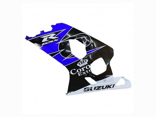 2004-2005 White Blue Black Corona Motul Suzuki GSXR 600 / GSXR 750 Motorcycle Fairing