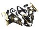 2004-2005 Glossy Black Gold Corona Suzuki GSXR 600 / GSXR 750 Motorcycle Fairings