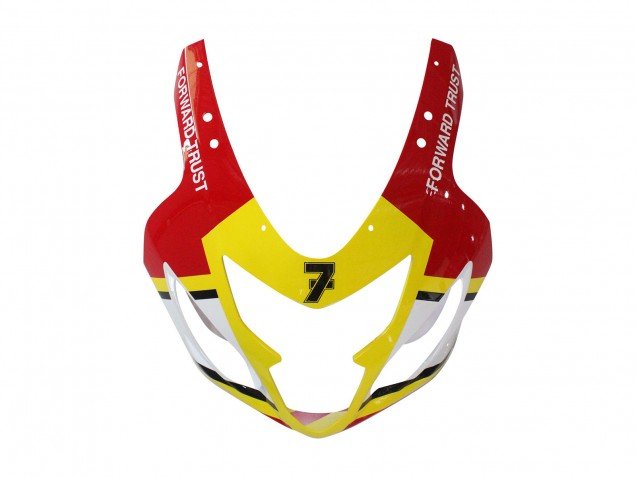 2004-2005 White Red Yellow Michelin Texaon Heron 7 Suzuki GSXR 600 / GSXR 750 Motorcycle Fairings