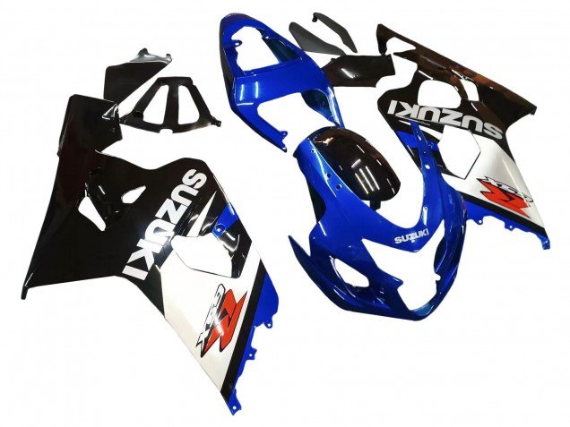 2004-2005 Blue White Black Suzuki GSXR 600 / GSXR 750 Motorcycle Fairings