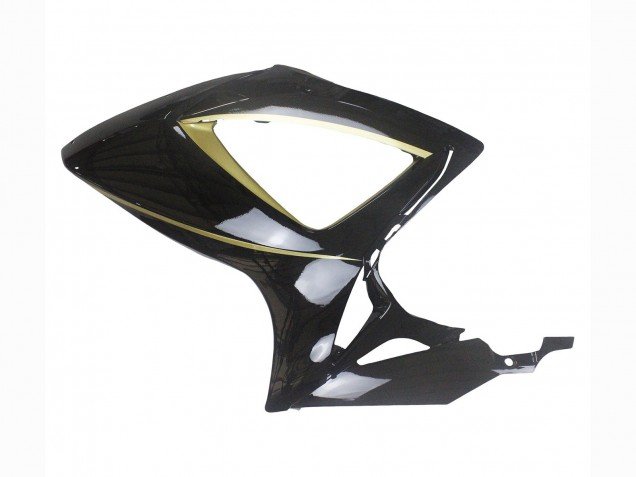 2006-2007 Glossy Black Gold Stripe Suzuki GSXR 600 / GSXR 750 Motorcycle Fairings