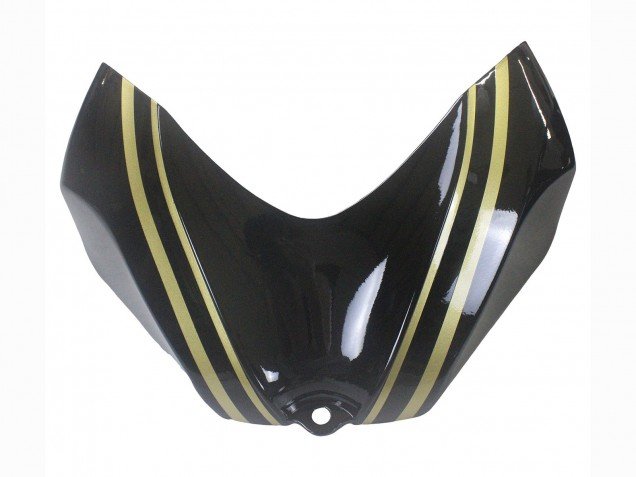 2006-2007 Glossy Black Gold Stripe Suzuki GSXR 600 / GSXR 750 Motorcycle Fairings