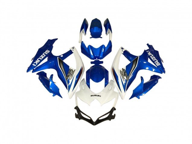 2006-2007 White Blue Suzuki GSXR 600 / GSXR 750 Motorcycle Fairings