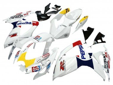2006-2007 White Red Yellow Motul Suzuki GSXR 600 / GSXR 750 Motorcycle Fairings