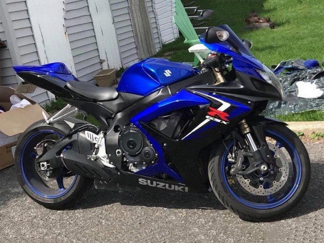 2006-2007 Blue BlackRed Suzuki GSXR 600 / GSXR 750 Motorcycle Fairings