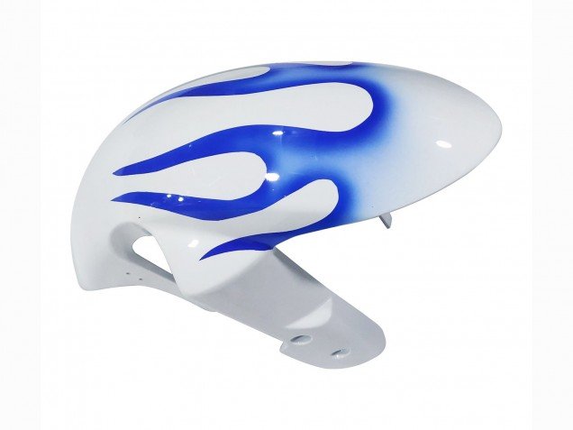 2006-2007 White Blue Flame Suzuki GSXR 600 / GSXR 750 Motorcycle Fairings