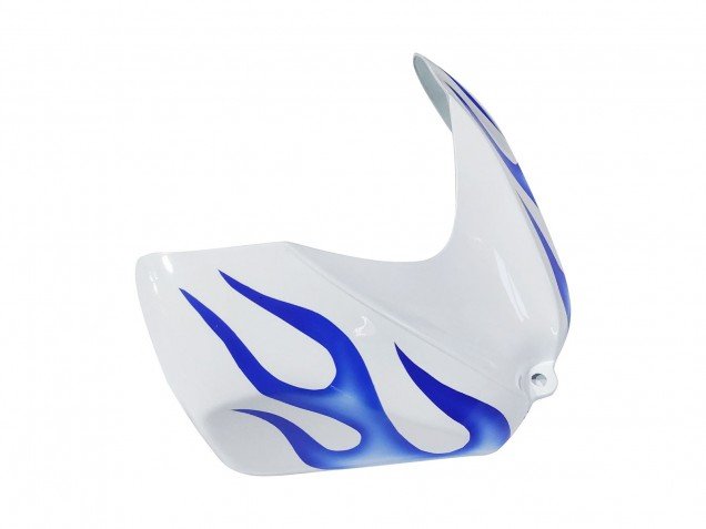 2006-2007 White Blue Flame Suzuki GSXR 600 / GSXR 750 Motorcycle Fairings