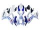 2006-2007 White Blue Flame Suzuki GSXR 600 / GSXR 750 Motorcycle Fairings