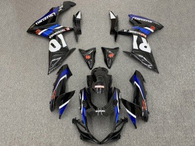 2008-2010 Glossy Black White Blue Red Suzuki GSXR 600 / GSXR 750 Motorcycle Fairings