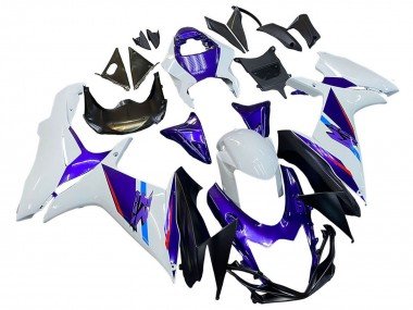 2011-2024 Blue Purple White Suzuki GSXR 600 / GSXR 750 Motorcycle Fairings